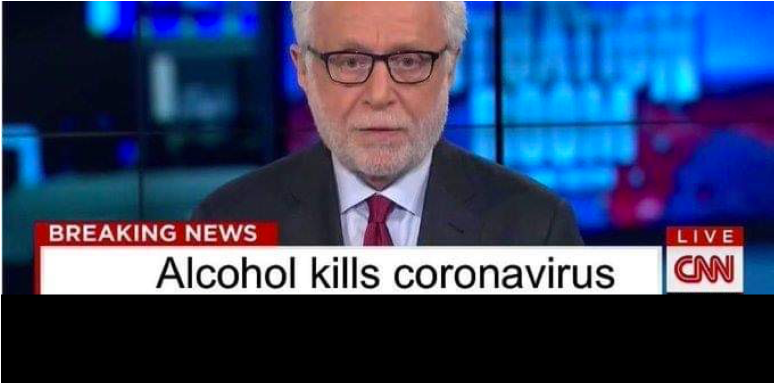 Non, l'alcool ne tue pas le virus